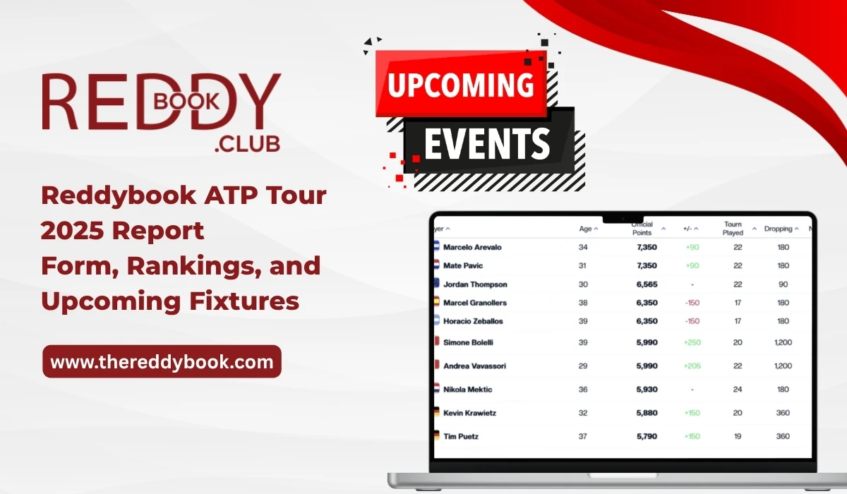 You are currently viewing Reddybook ATP Tour 2025 Report: Form, Rankings, and Upcoming Fixtures